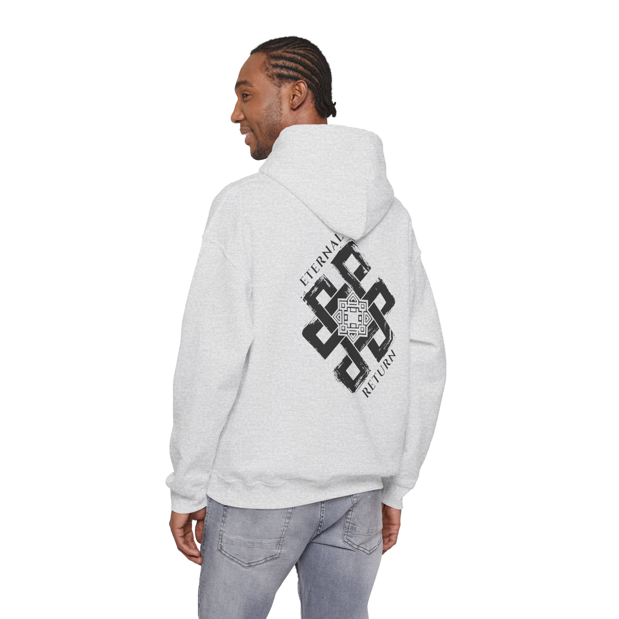 Eternal Knot Hooded Sweatshirt | Spiritual Streetwear | Unisex Heavy Blend Hoodie