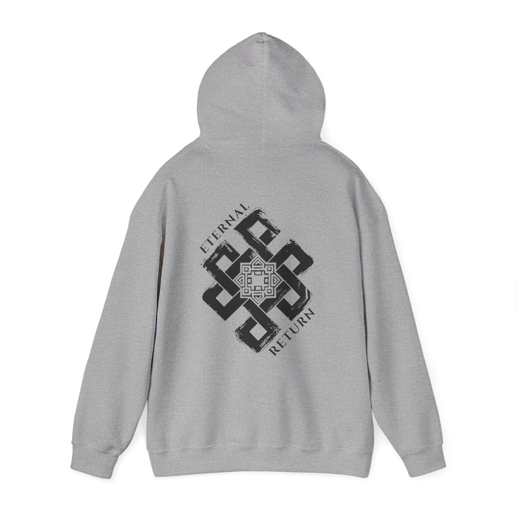 Eternal Knot Hooded Sweatshirt | Spiritual Streetwear | Unisex Heavy Blend Hoodie