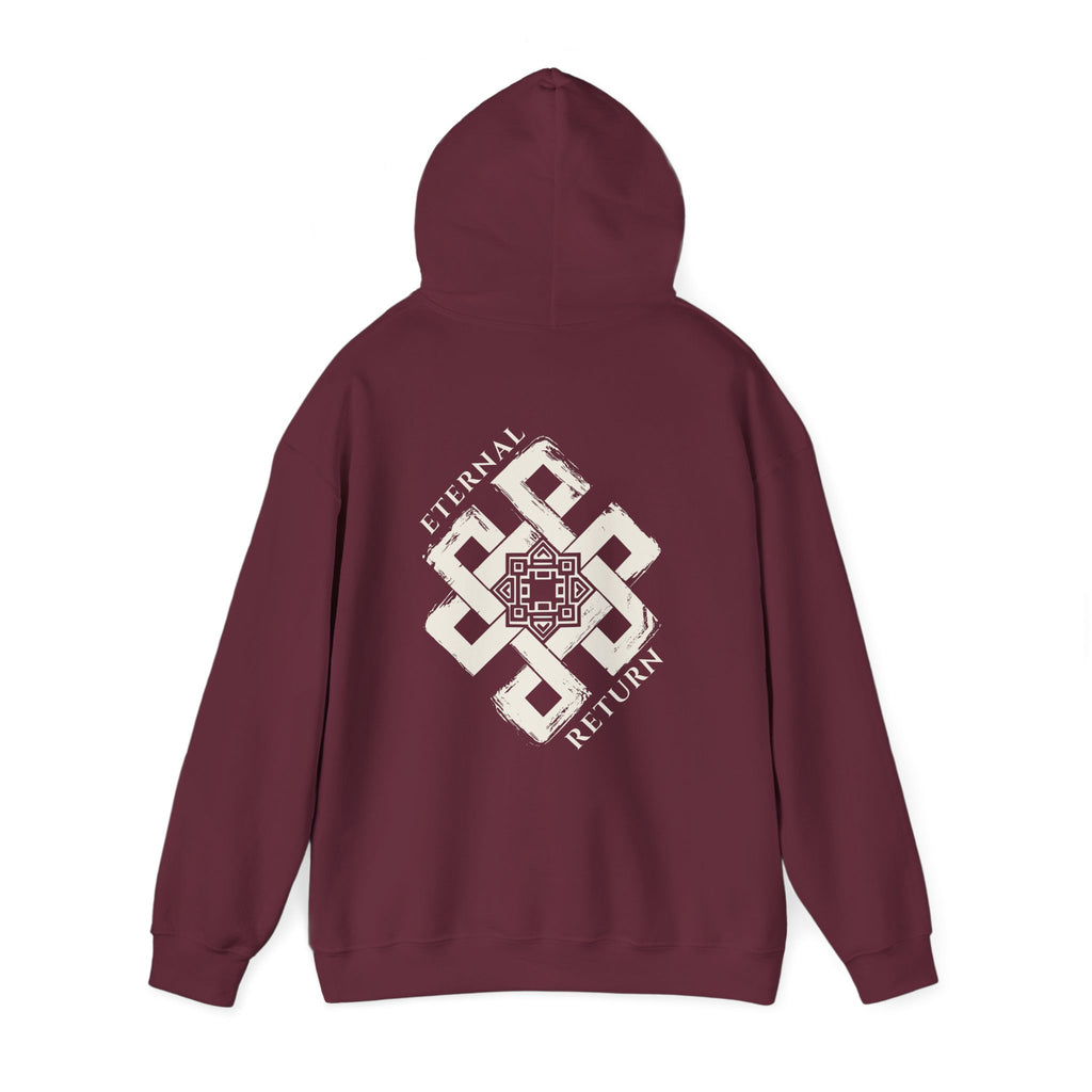 Eternal Knot Hooded Sweatshirt | Spiritual Streetwear | Unisex Heavy Blend Hoodie