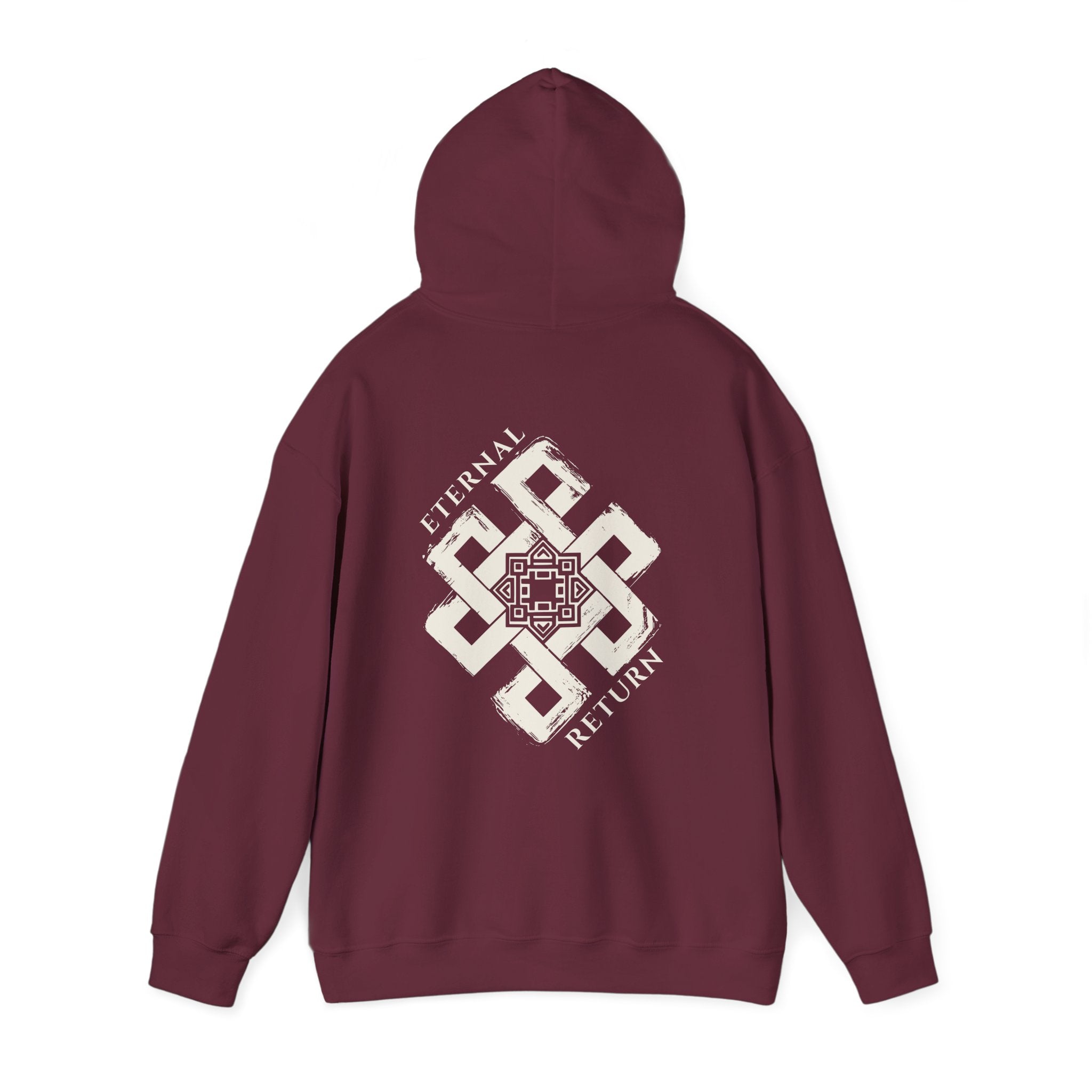 Eternal Knot Hooded Sweatshirt | Spiritual Streetwear | Unisex Heavy Blend Hoodie