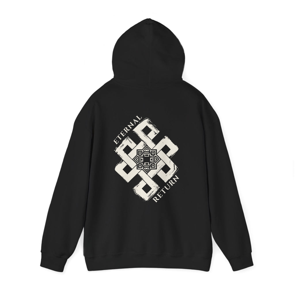 Eternal Knot Hooded Sweatshirt | Spiritual Streetwear | Unisex Heavy Blend Hoodie