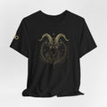 Capricorn Zodiac T-Shirt | Astrology Graphic Shirt | Minimal Gold Capricorn Design | Unisex Jersey Short Sleeve
