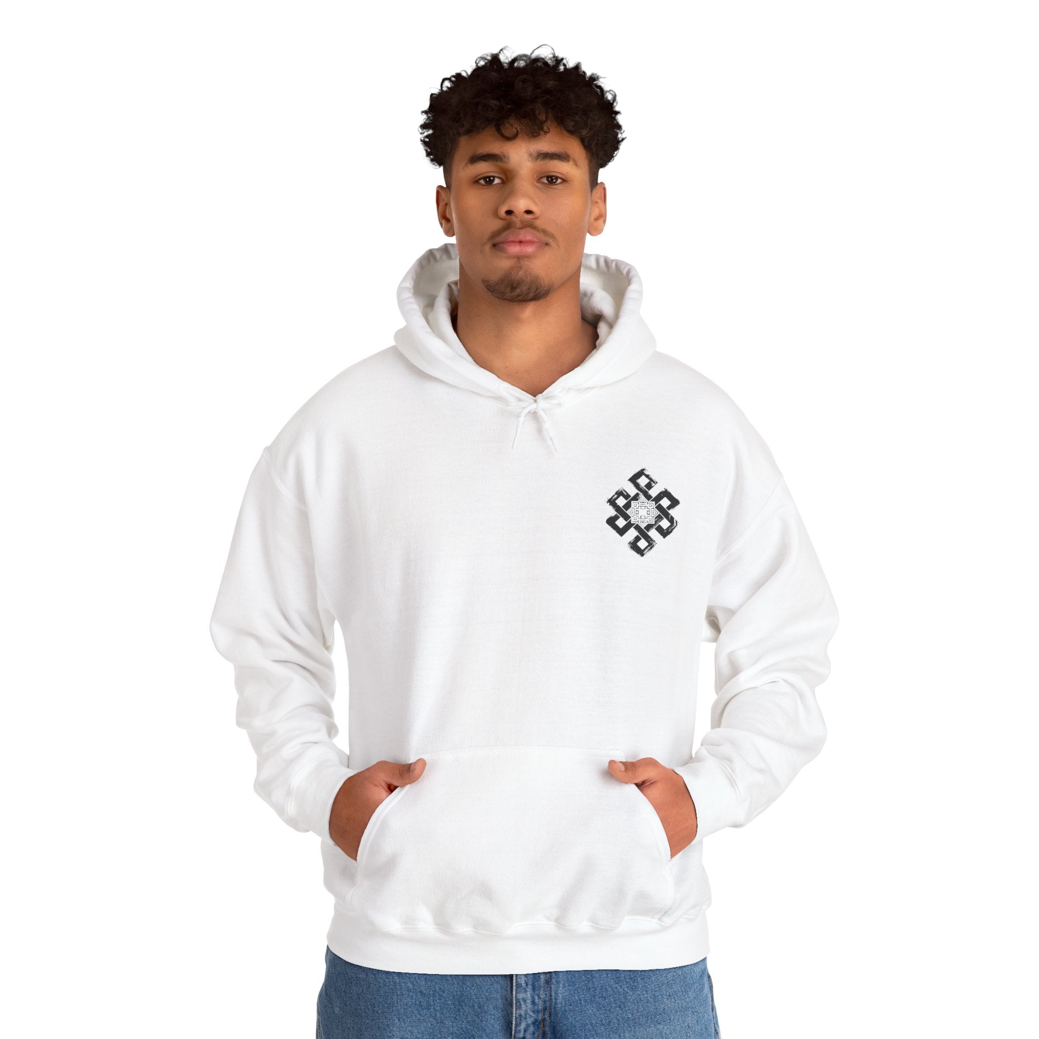 Eternal Knot Hooded Sweatshirt | Spiritual Streetwear | Unisex Heavy Blend Hoodie