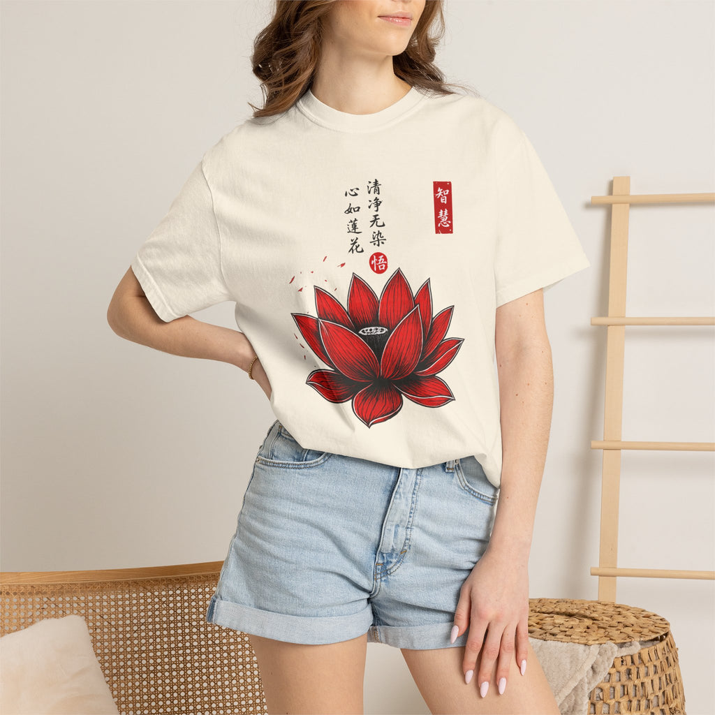 Red Lotus Flower T-Shirt
