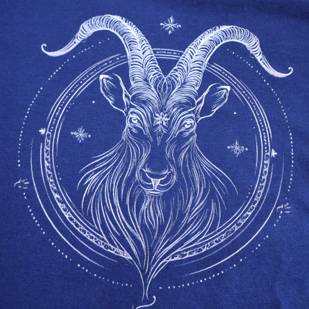 Capricorn Zodiac T-Shirt | Astrology Graphic Shirt | Minimal Gold Capricorn Design | Unisex Jersey Short Sleeve