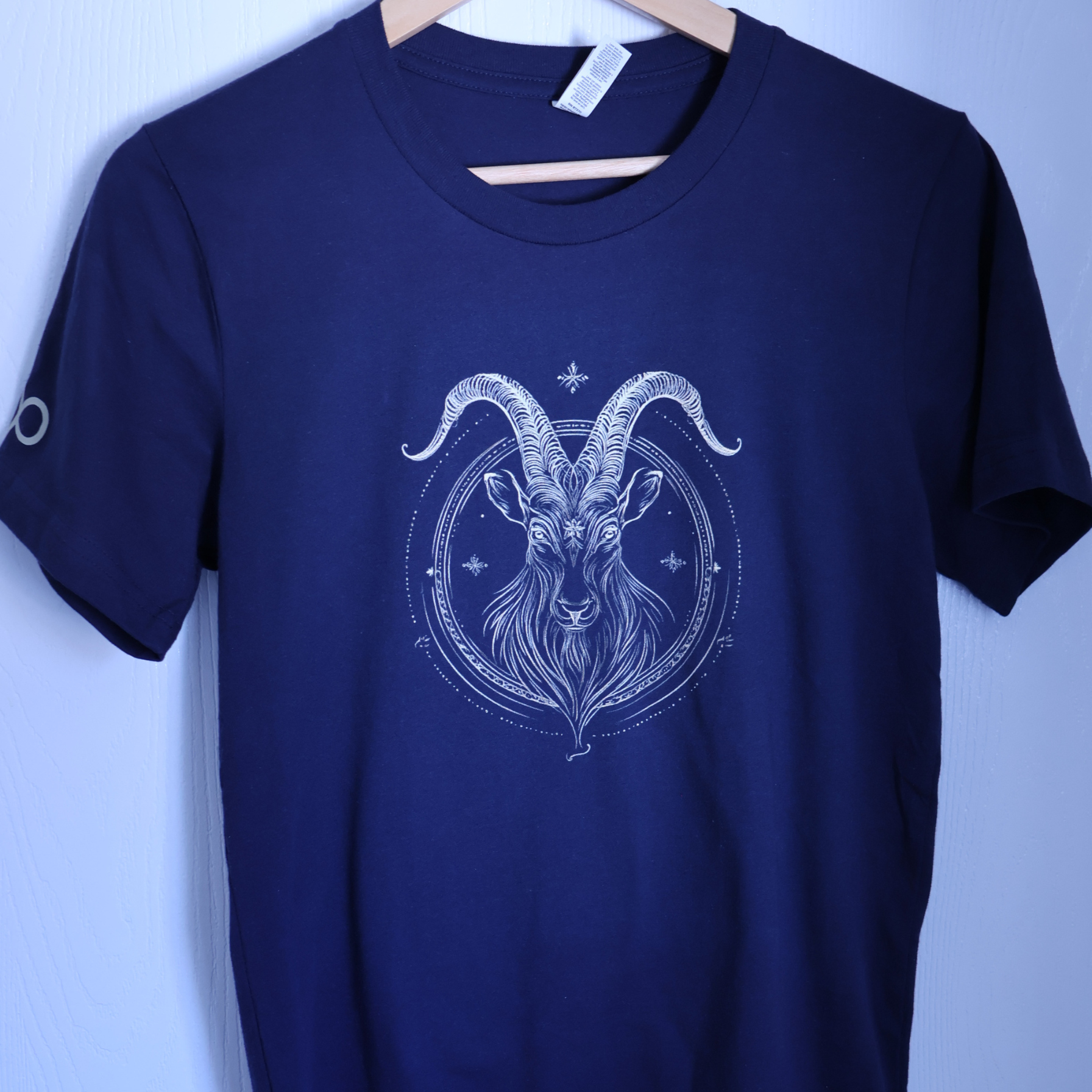 Capricorn Zodiac T-Shirt | Astrology Graphic Shirt | Minimal Gold Capricorn Design | Unisex Jersey Short Sleeve