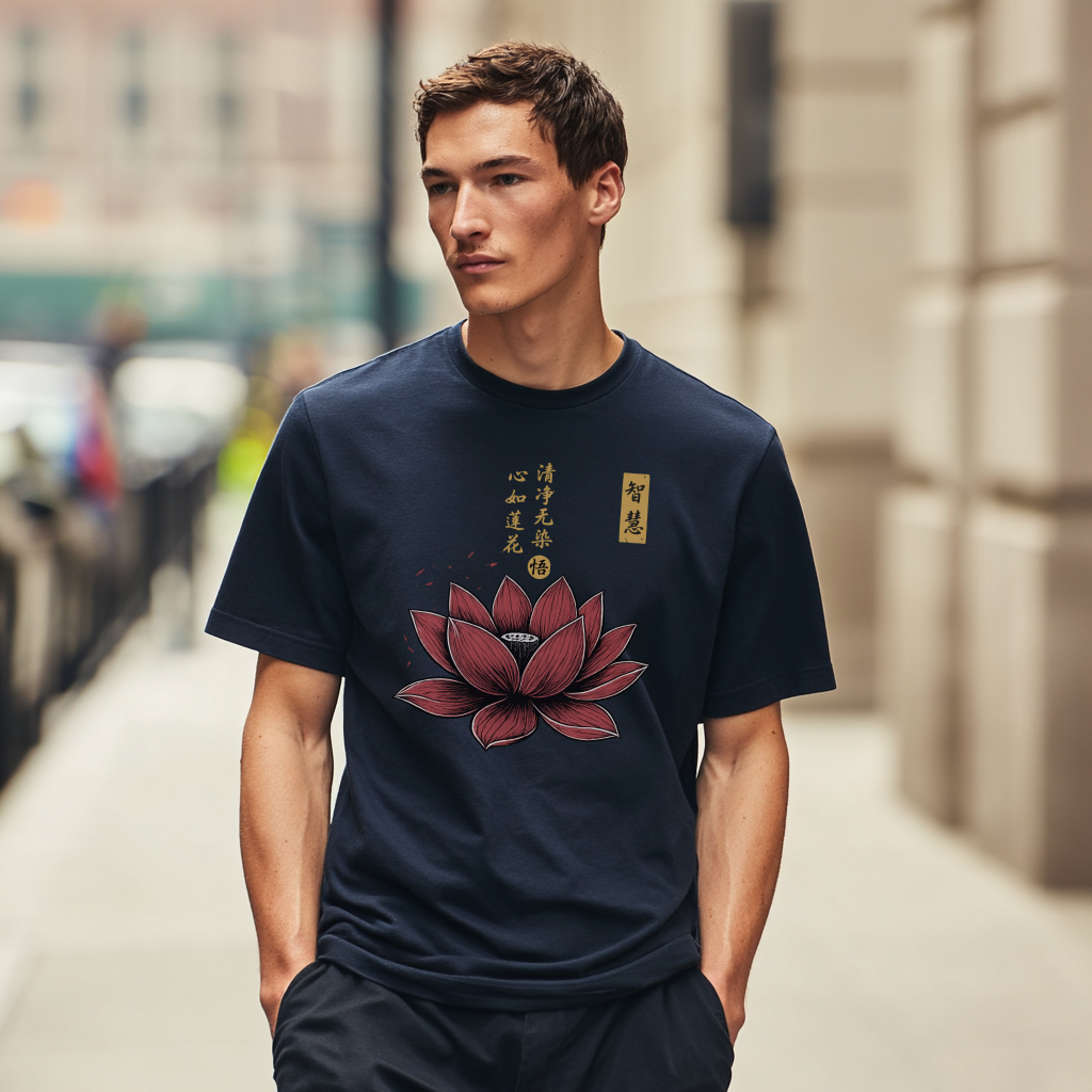 Red Lotus Flower T-Shirt