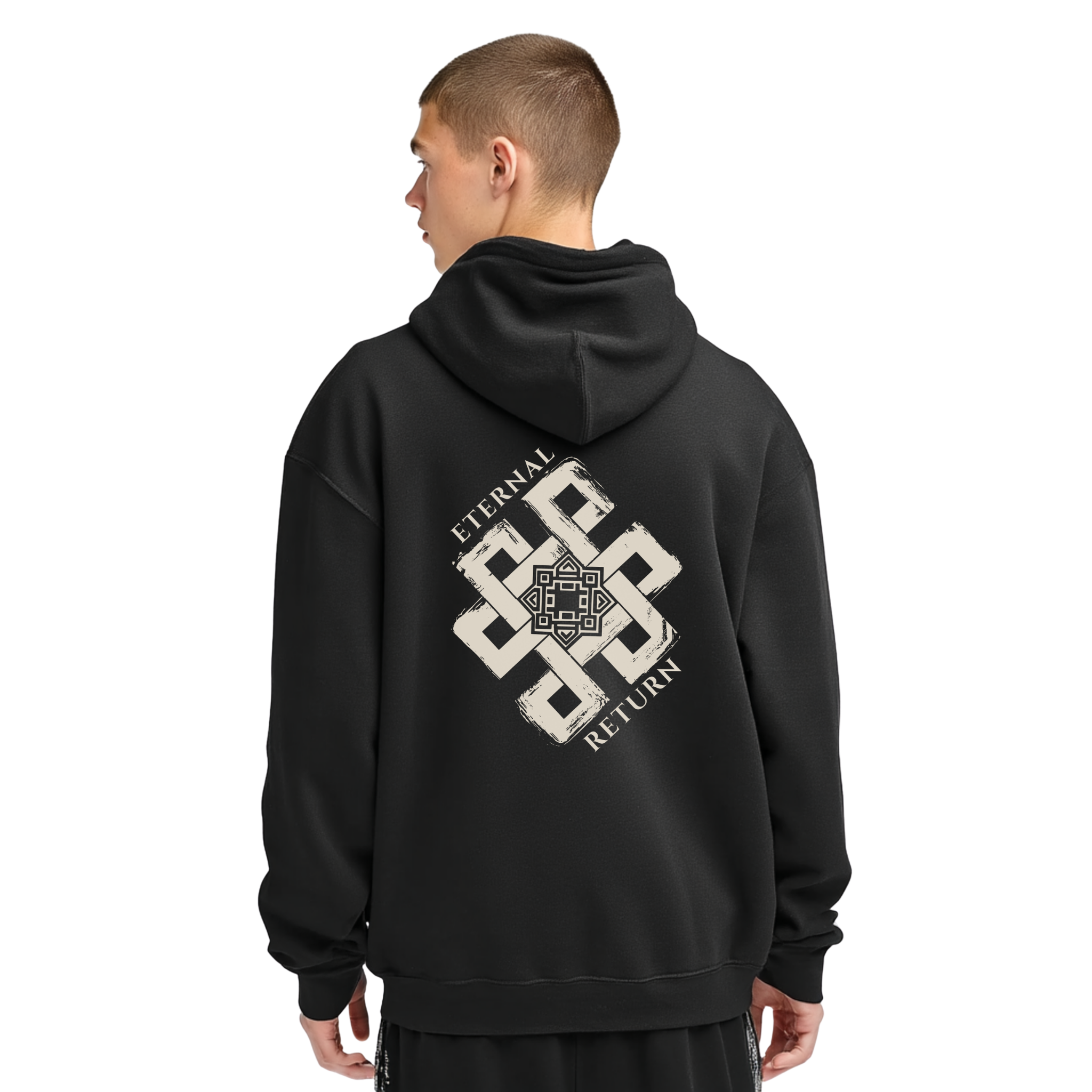 Eternal Knot Hooded Sweatshirt | Spiritual Streetwear | Unisex Heavy Blend Hoodie