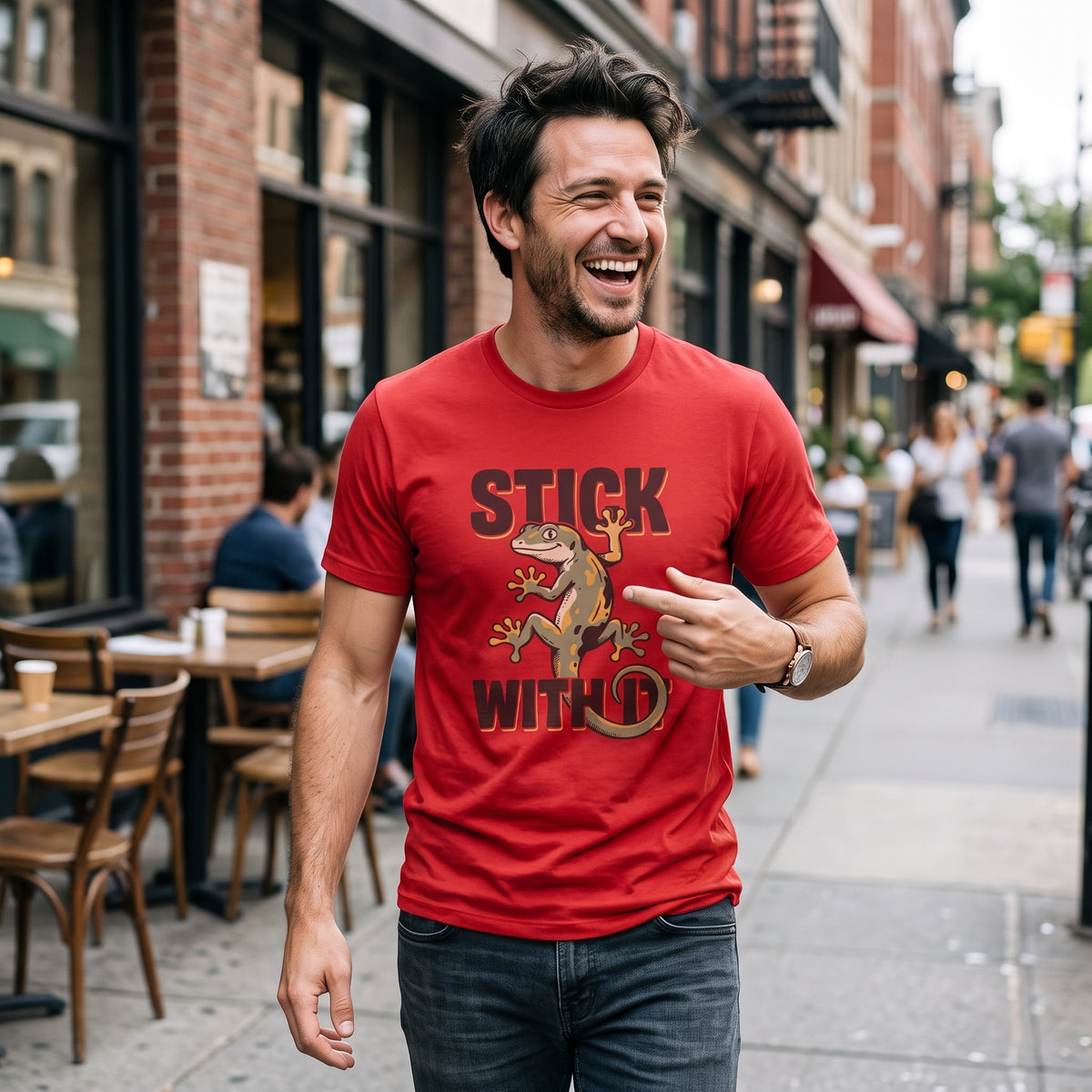 Stick With It Gecko T-Shirt
