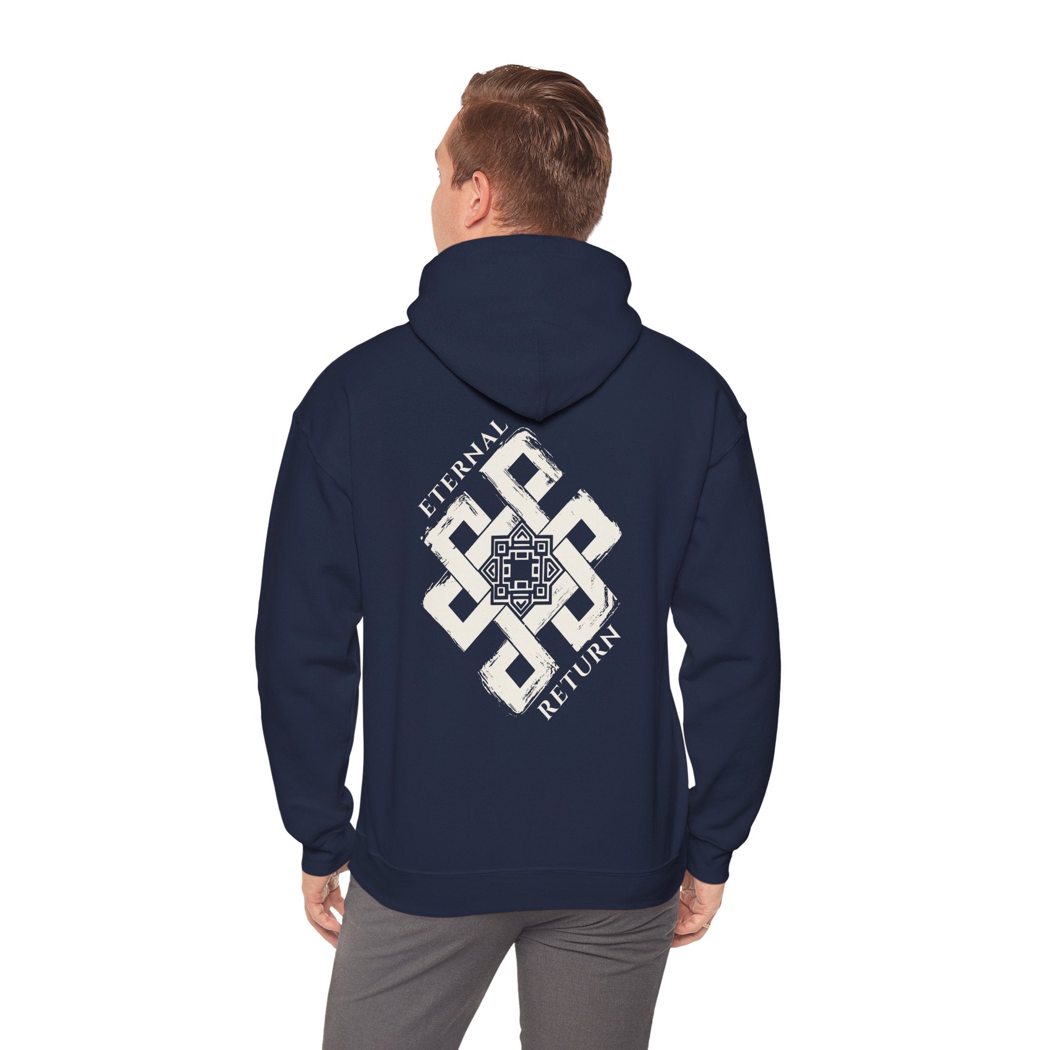 Eternal Knot Hooded Sweatshirt | Spiritual Streetwear | Unisex Heavy Blend Hoodie