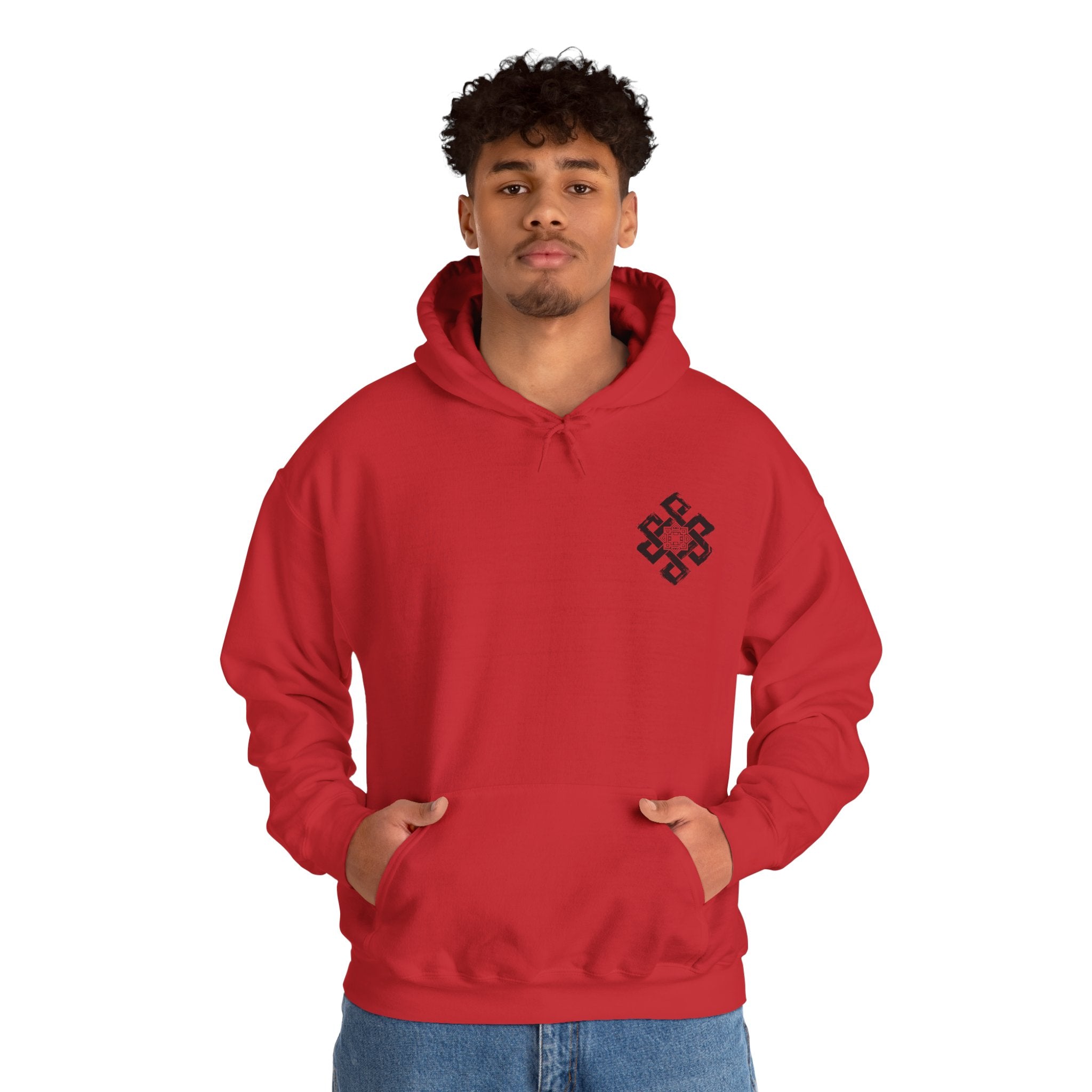 Eternal Knot Hooded Sweatshirt | Spiritual Streetwear | Unisex Heavy Blend Hoodie