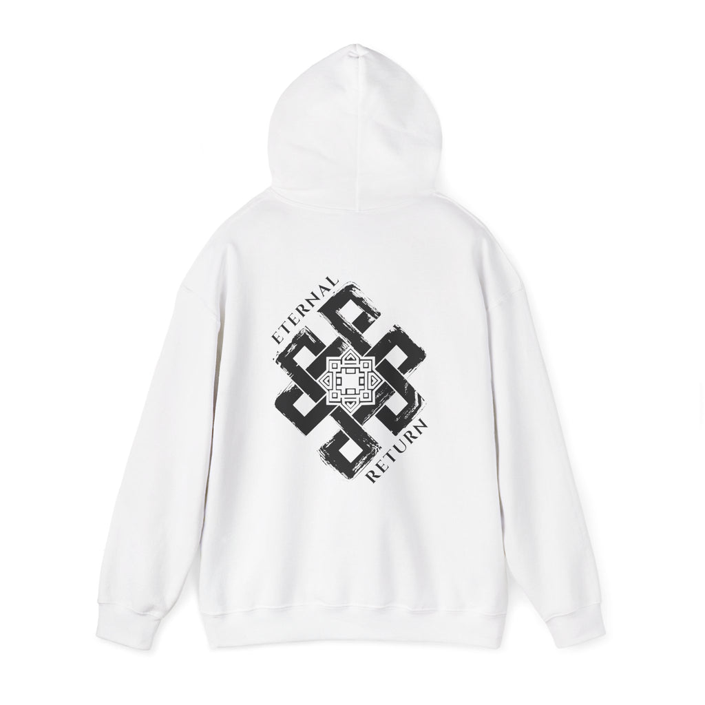 Eternal Knot Hooded Sweatshirt | Spiritual Streetwear | Unisex Heavy Blend Hoodie