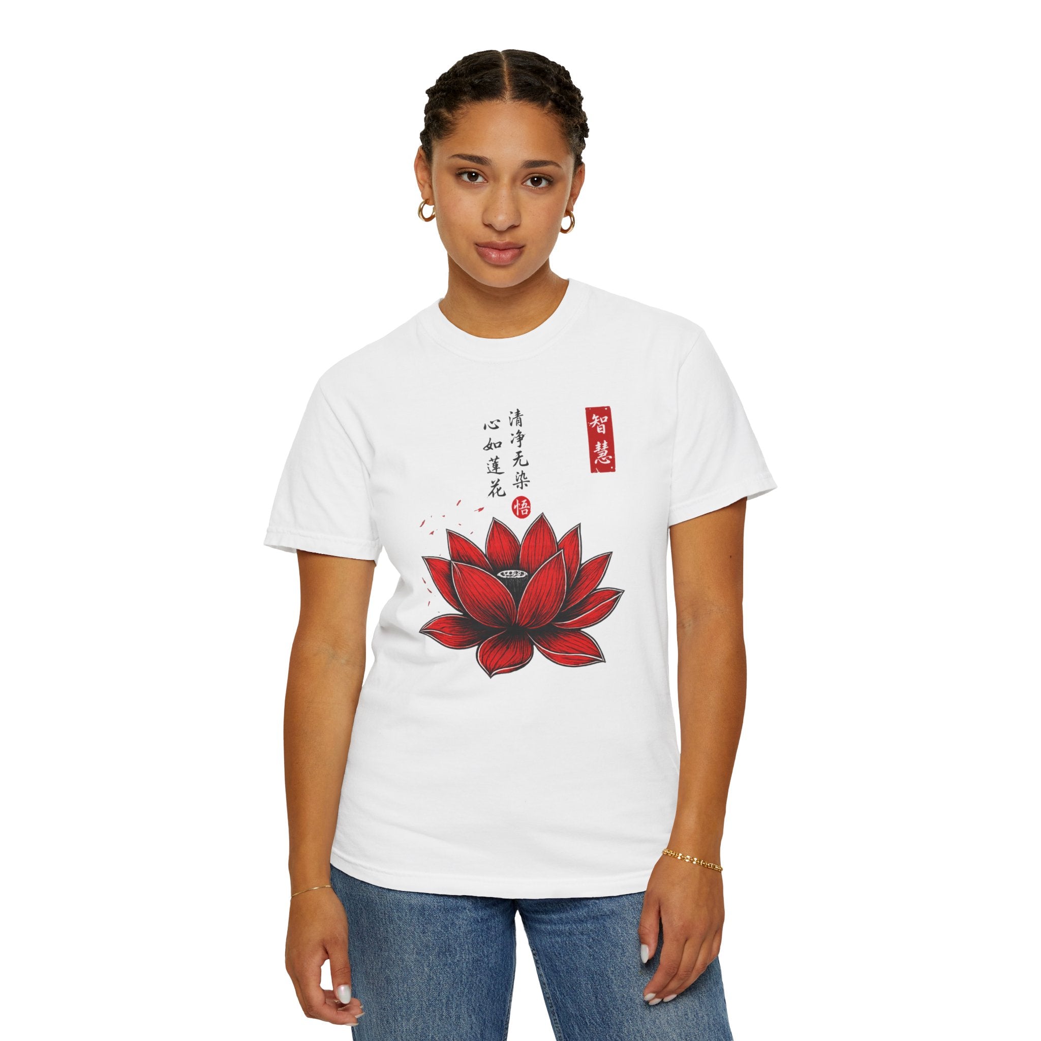 Red Lotus Flower T-Shirt